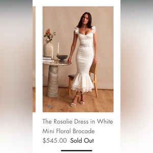 Victoria Chapman Rosalie Dress-sold out on website